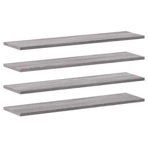 Wandschappen 4 St 80X20X1,5 Cm Bewerkt Hout Grijs Sonoma Eiken