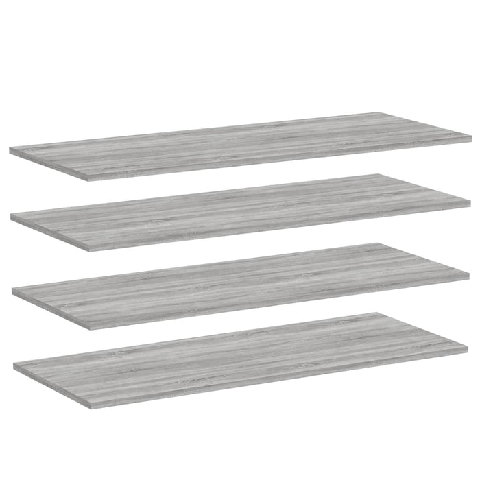 Wandschappen 4 St 100X40X1,5 Cm Bewerkt Hout Grijs Sonoma Eiken