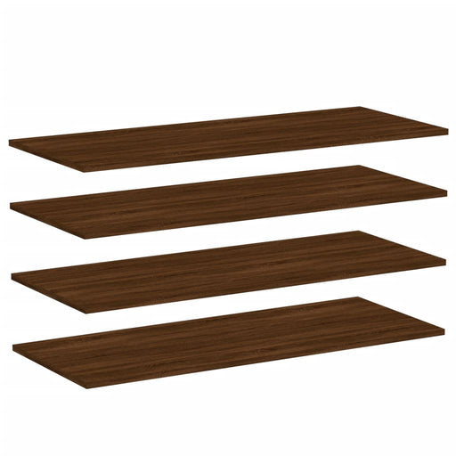 Wandschappen 4 St 100X40X1,5 Cm Bewerkt Hout Bruin Eikenkleur