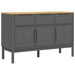 Dressoir Floro 114X43X74 Cm Massief Grenenhout