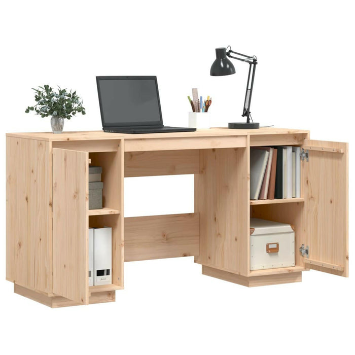 Bureau 140X50X75 Cm Massief Grenenhout