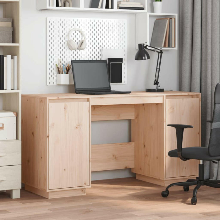 Bureau 140X50X75 Cm Massief Grenenhout