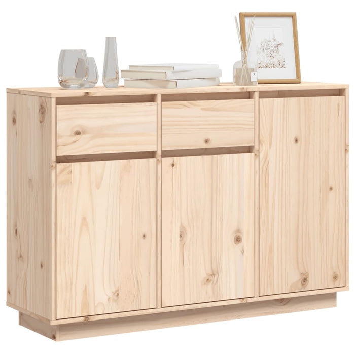 Dressoir 0X34X75 Cm Massief Grenenhout