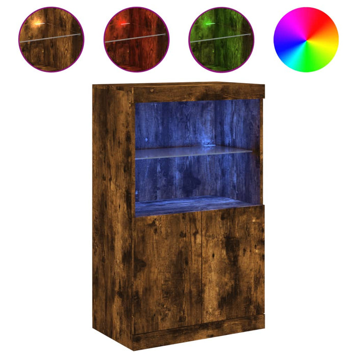 Dressoir Met Led-Verlichting 60,5X37X100 Cm Kleur