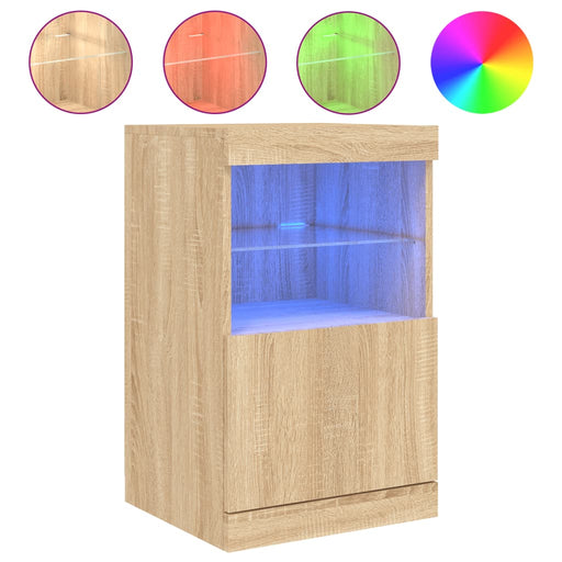 Dressoir Met Led-Verlichting 41X37X67 Cm Kleurig