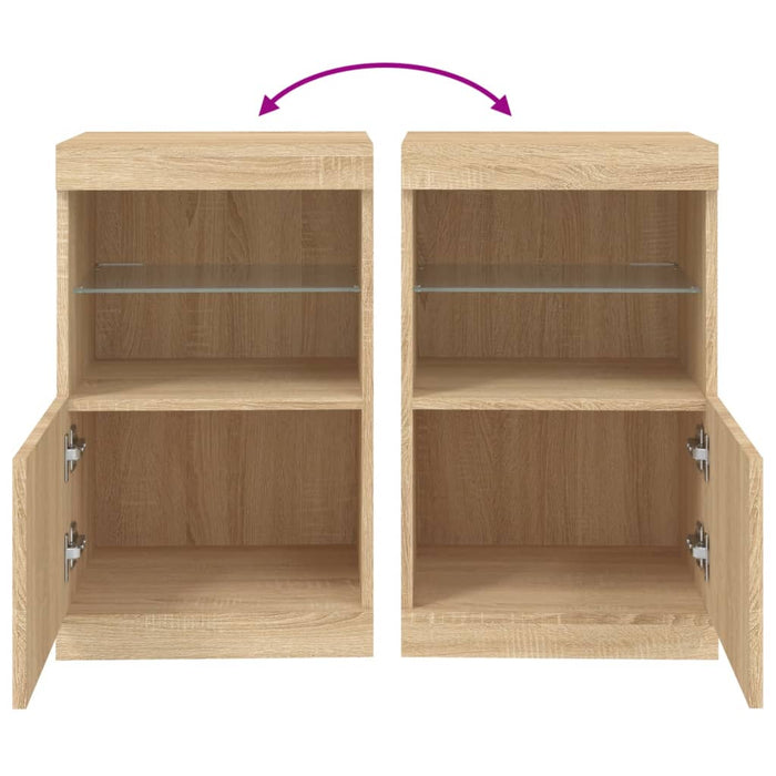 Dressoir Met Led-Verlichting 41X37X67 Cm Kleurig