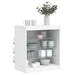 Dressoir Met Led-Verlichting 60,5X37X67 Cm Wit