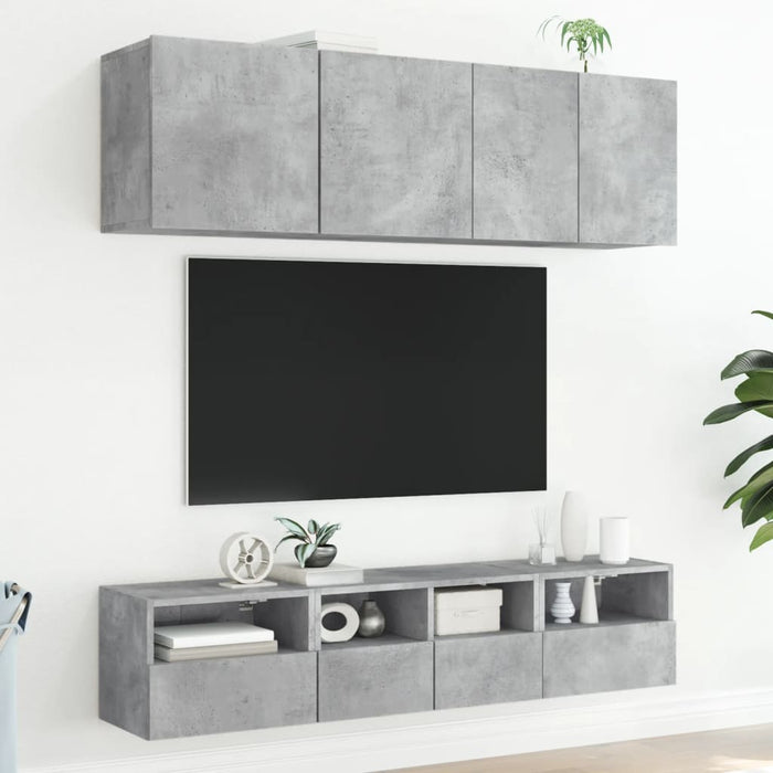 Tv-Wandmeubels Bewerkt Hout