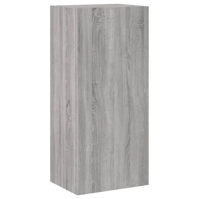 Tv-Wandmeubel 40,5X30X90 Cm Bewerkt Hout Grijs Sonoma