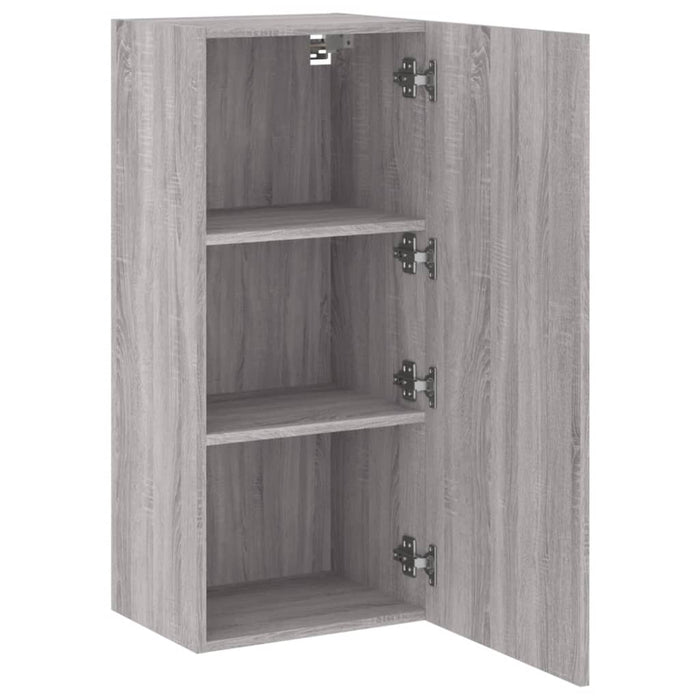 Tv-Wandmeubel 40,5X30X90 Cm Bewerkt Hout Grijs Sonoma