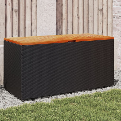 Tuinbox Poly Rattan En Acaciahout