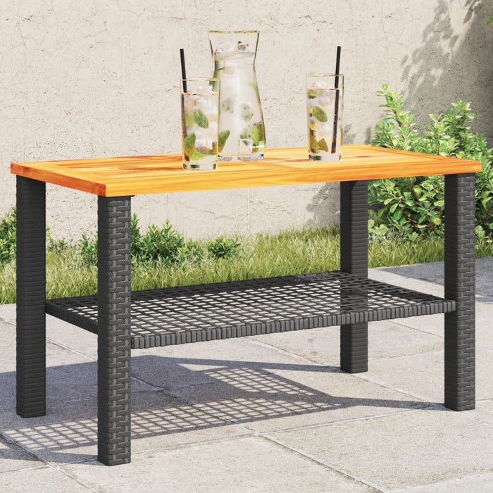 Tuintafel Poly Rattan En Acaciahout