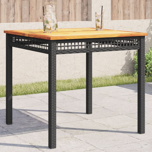 Tuintafel Poly Rattan En Acaciahout