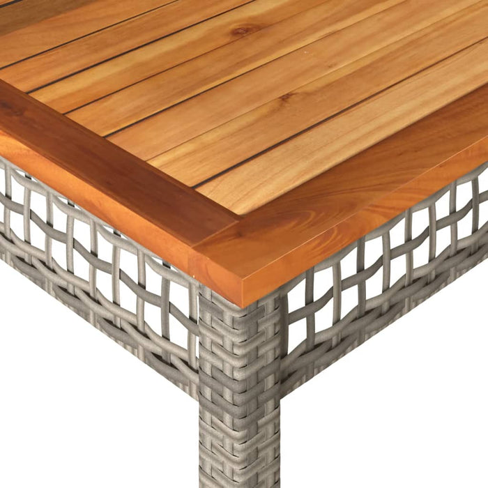 Tuintafel Poly Rattan En Acaciahout