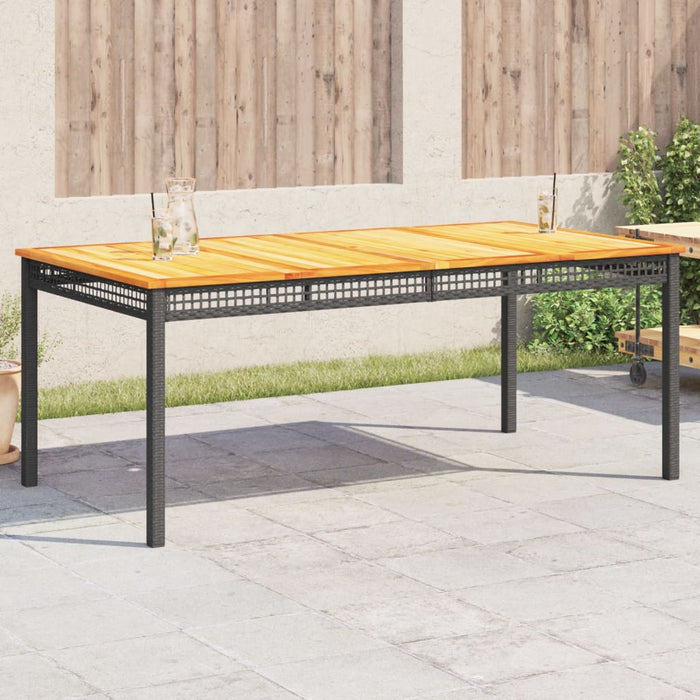 Tuintafel Poly Rattan En Acaciahout