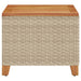 Tuintafel 45X45X37 Cm Poly Rattan En Acaciahout