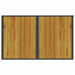 Tuintafel Met Houten Blad 110X68X70 Cm Poly Rattan Zwart