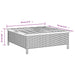 Parasolvoetbedekking 70X70X25 Cm Poly Rattan Acaciahout