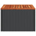 Tuintafel 55X55X37 Cm Poly Rattan En Acaciahout Zwart