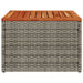 Tuintafel 55X55X37 Cm Poly Rattan En Acaciahout Grijs