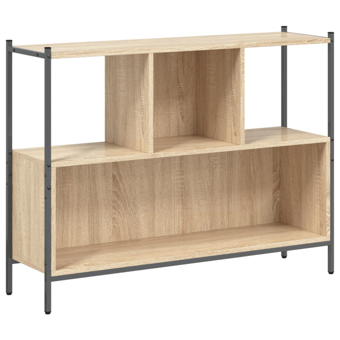 Boekenkast 02X28X77,5 Cm Bewerkt Hout Kleurig