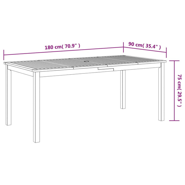 Tuintafel Massief Acaciahout