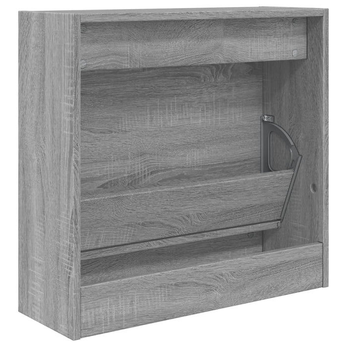 Schoenenkast 60X21X57 Cm Bewerkt Hout Grijs Sonoma Eikenkleurig Grijs Sonoma