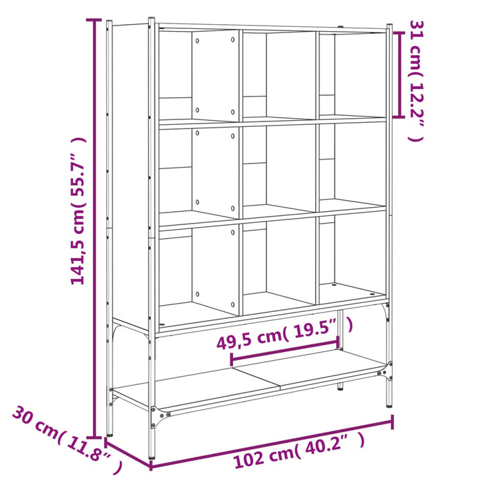 Boekenkast 02X30X4,5 Cm Bewerkt Hout