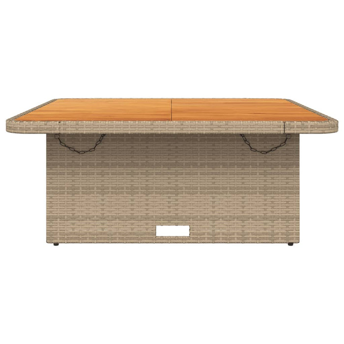 Tuintafel Poly Rattan En Acaciahout