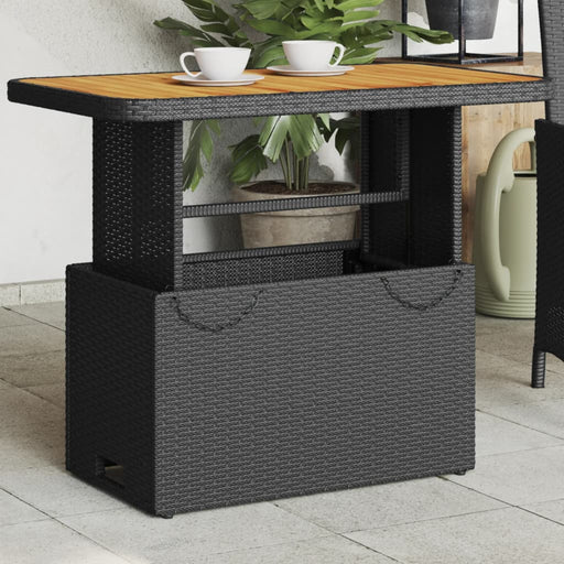 Tuintafel Poly Rattan En Acaciahout