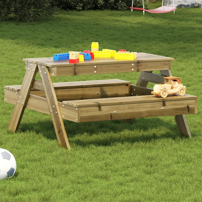 Picknicktafel Voor Kinderen 88X97X52 Cm Grenenhout