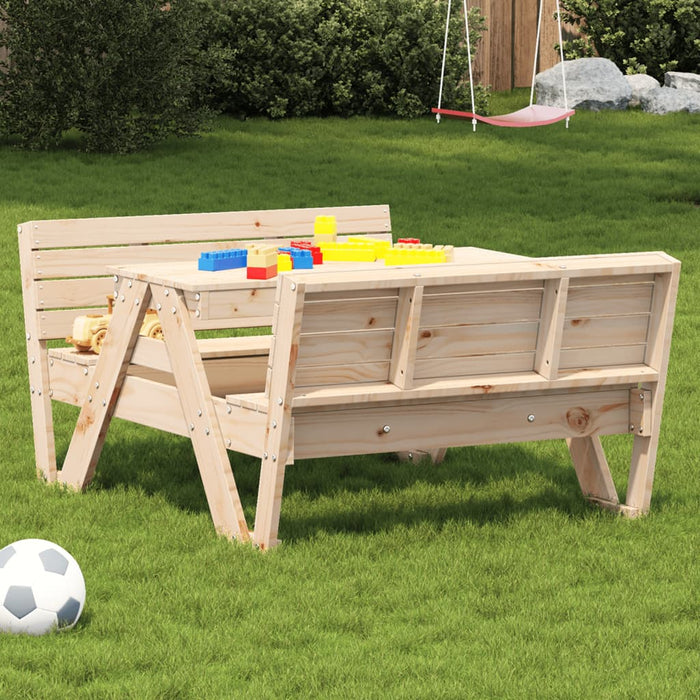 Picknicktafel Voor Kinderen 88X122X58 Cm Grenenhout