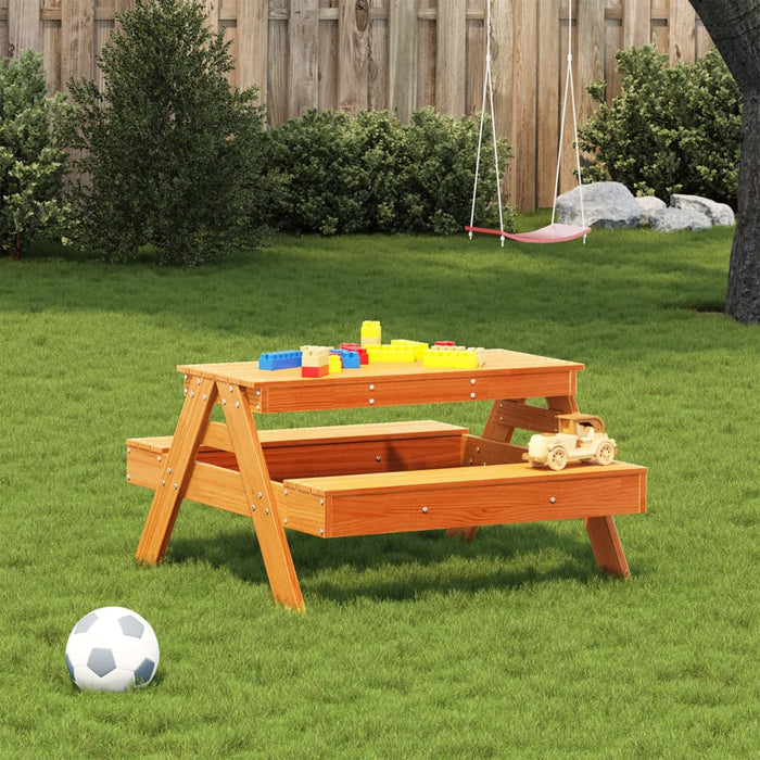 Picknicktafel Voor Kinderen 88X97X52 Cm Grenenhout