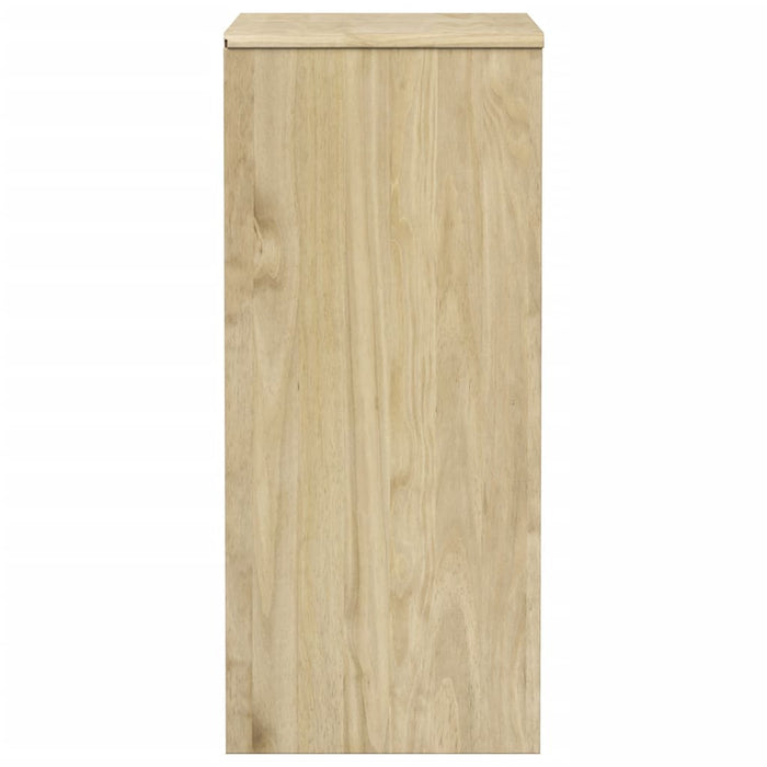 Ladekast Sauda 76,5X39X91 Cm Massief Grenenhout Eikenkleurig