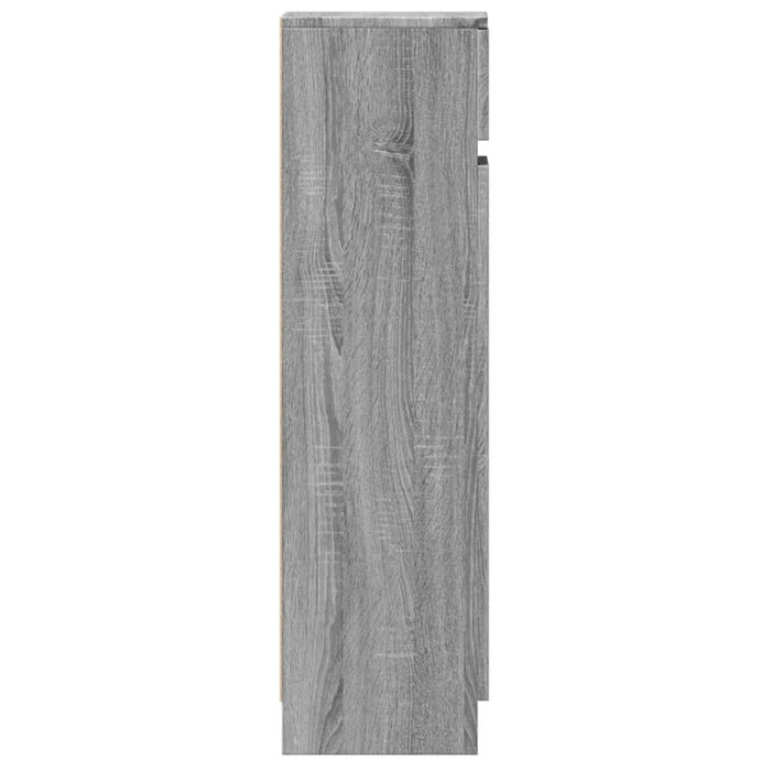 Schoenenkast 100,5X28X100 Cm Bewerkt Hout Eiken