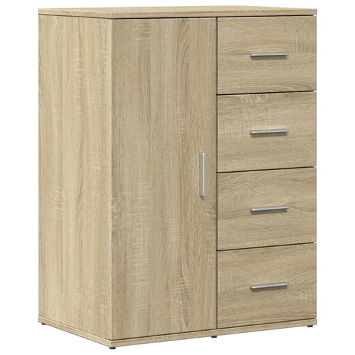 Dressoir 59X39X80 Cm Bewerkt Hout Kleurig