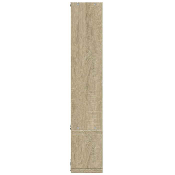 Wandschap 96X12X64 Cm Bewerkt Hout Kleurig