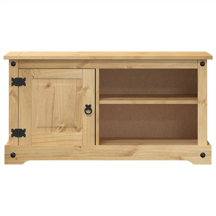 Tv-Meubel Corona 100X37X52 Cm Massief Grenenhout