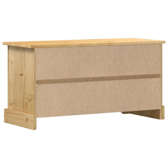 Tv-Meubel Corona 100X37X52 Cm Massief Grenenhout