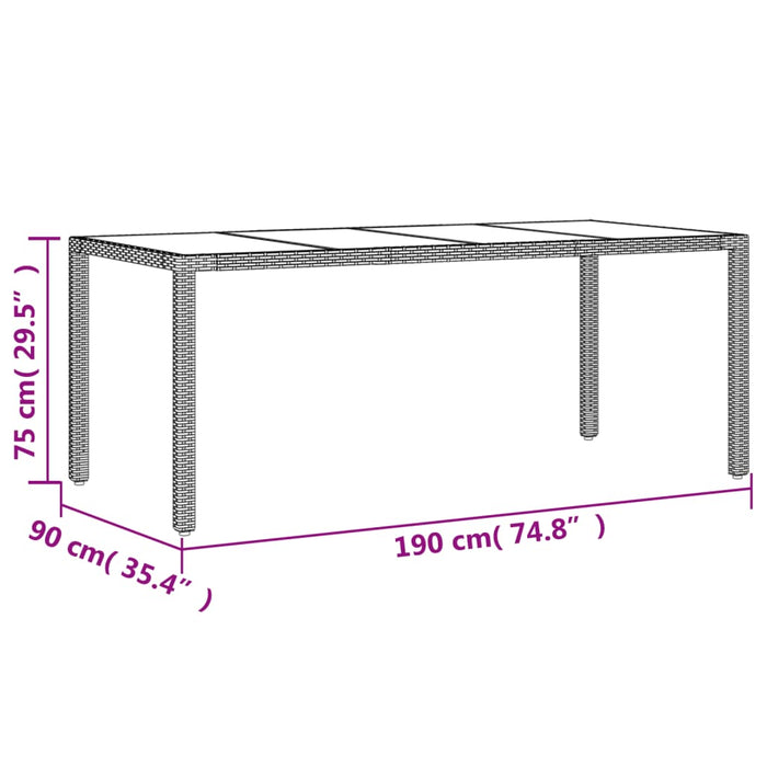 Tuinset Met Kussens Poly Rattan En Acaciahout