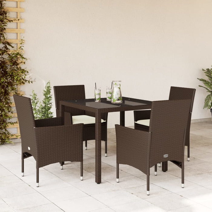 Tuinset Met Kussens Poly Rattan En Acaciahout