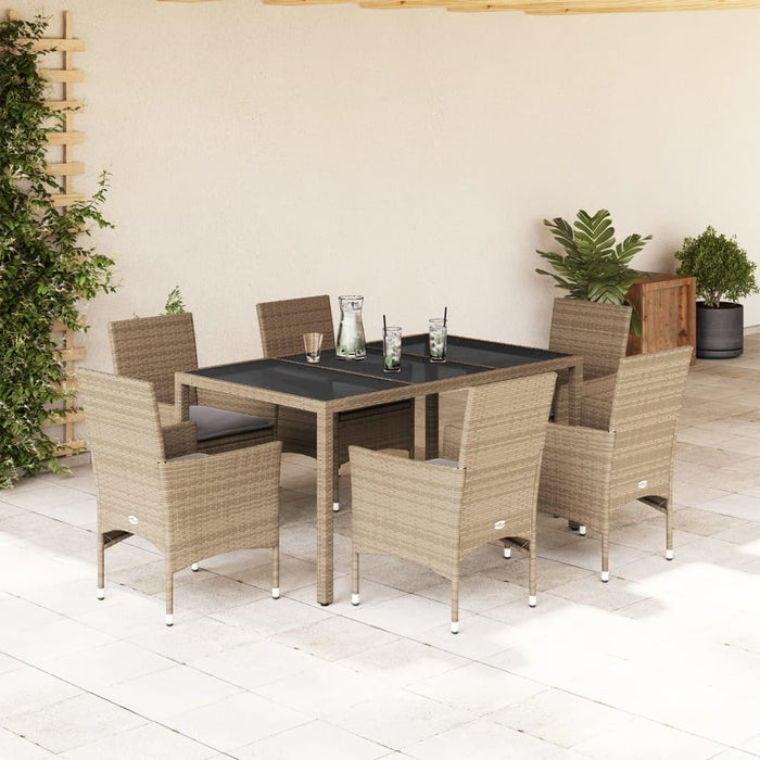 Tuinset Met Kussens Poly Rattan En Acaciahout