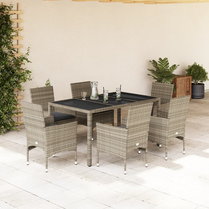 Tuinset Met Kussens Poly Rattan En Acaciahout