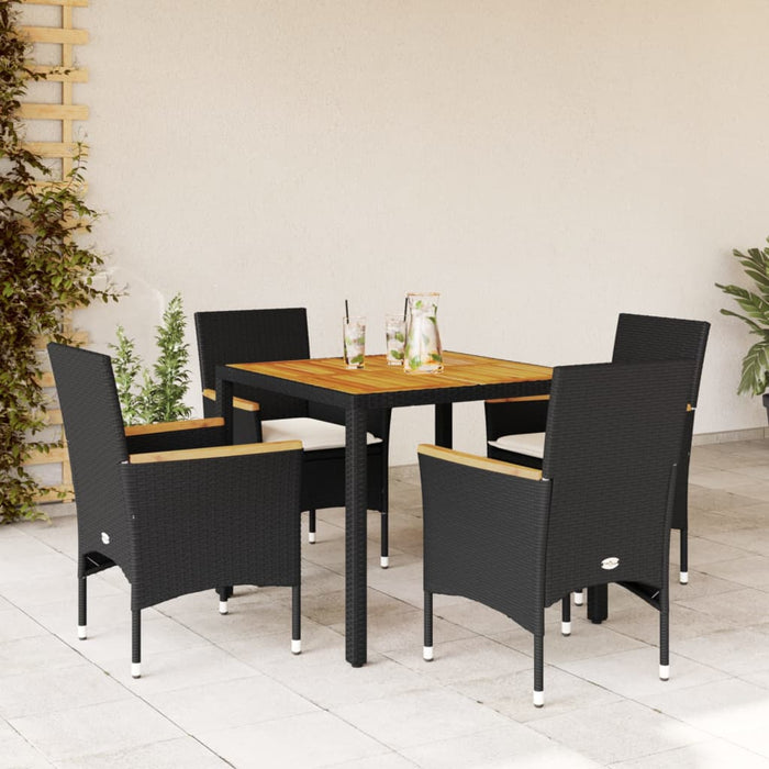 Tuinset Met Kussens Poly Rattan En Acaciahout