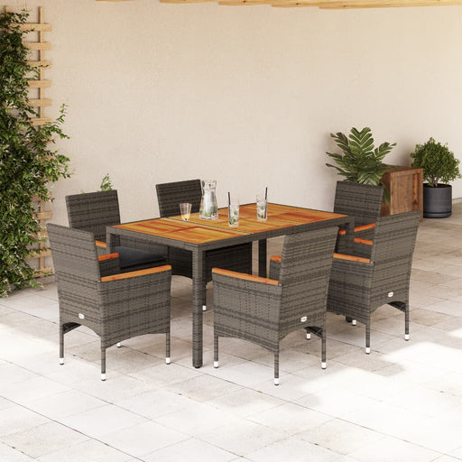 Tuinset Met Kussens Poly Rattan En Acaciahout