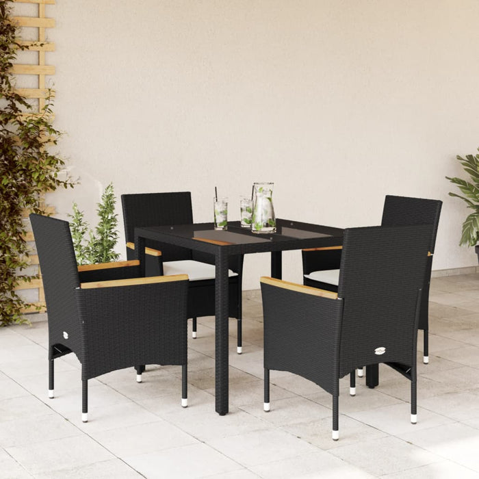 Tuinset Met Kussens Poly Rattan En Acaciahout