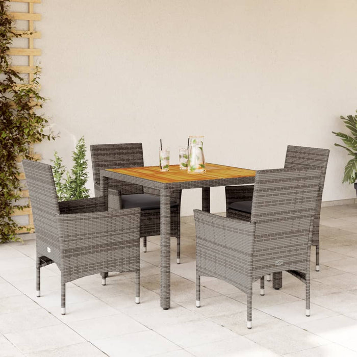 Tuinset Met Kussens Poly Rattan En Acaciahout