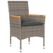 Loungeset Met Kussens Poly Rattan En Acaciahout