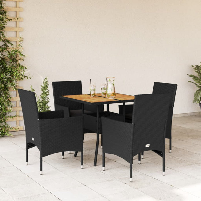 Tuinset Met Kussens Poly Rattan En Acaciahout