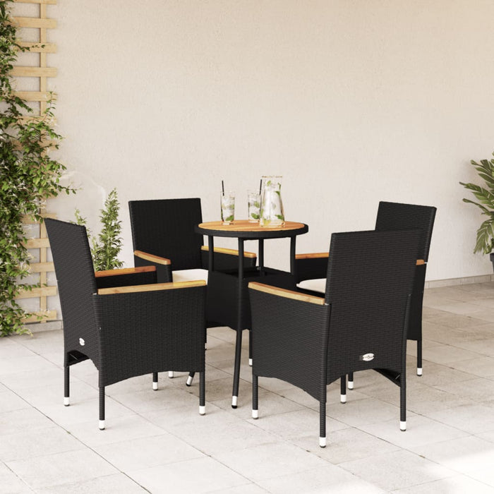 Tuinset Met Kussens Poly Rattan En Acaciahout